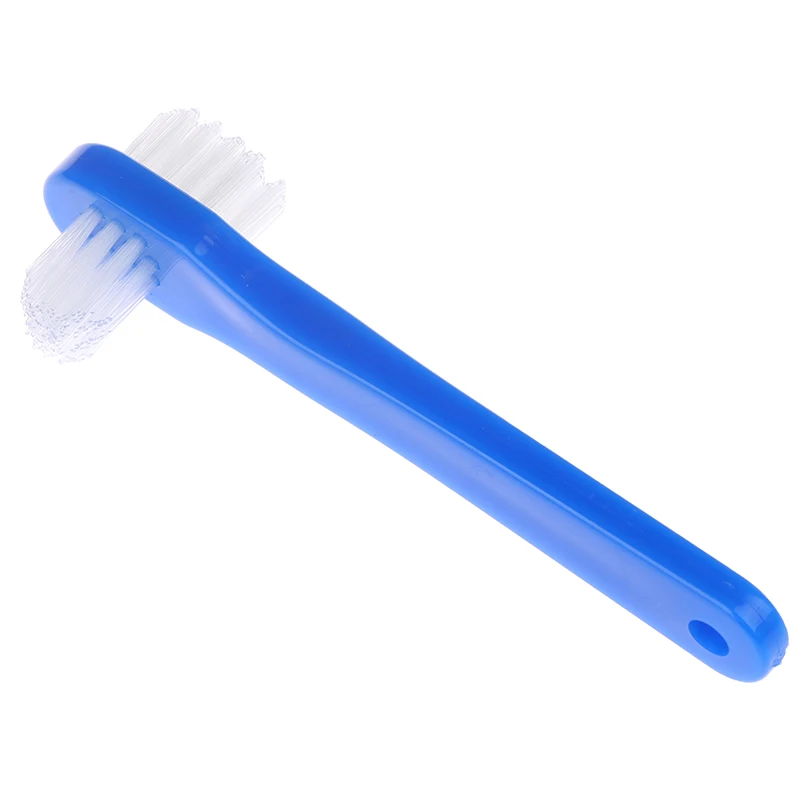 3/2/1PCS T-shape Denture Dedicated Brush Toothbrush Dual Head False Teeth Brushes Cleaner