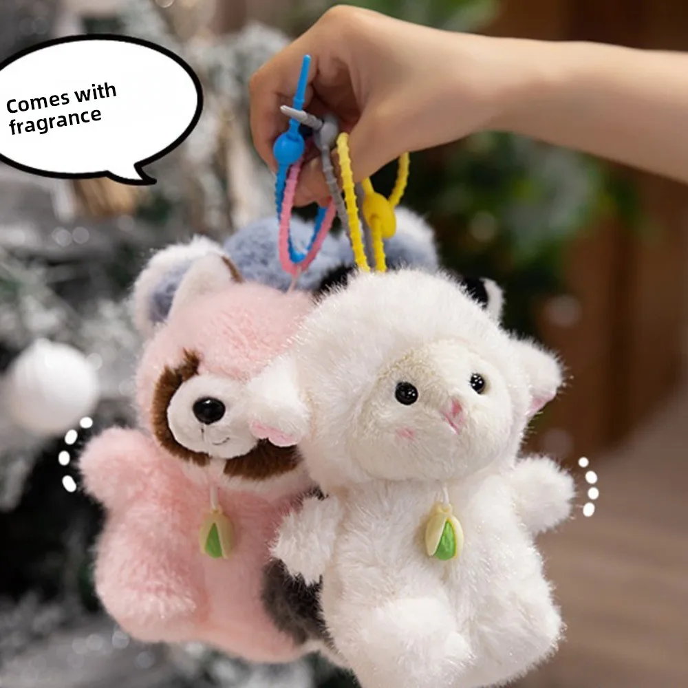 عبق كابيابرا دمية قلادة الفيل الفستق الجوز الأغنام ألعاب من نسيج مخملي المفاتيح الكرتون الراحة الباندا أفخم دمية المفاتيح