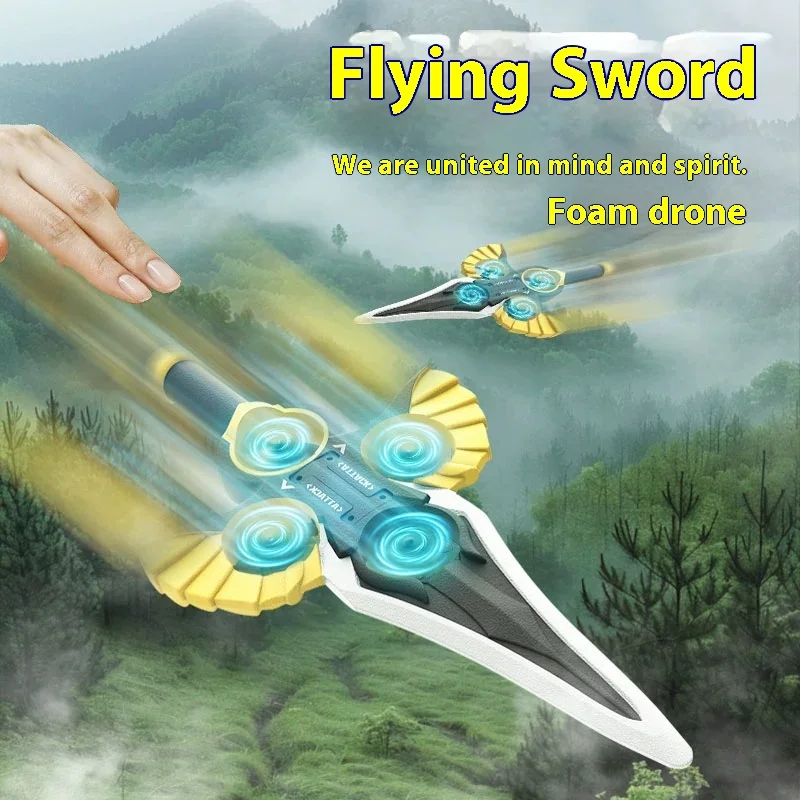 New RC Airplane Mikado Flying Machine Fighter Aerobatics Spinning Tumbling Remote Control Flying Sword Toys Foam