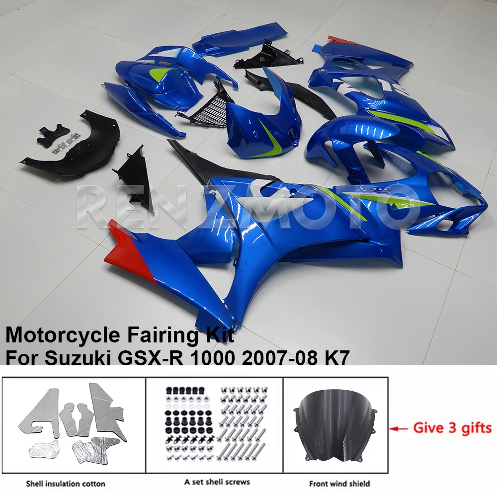 

Motorcycle Fairing Set Body Kit Plastic For Suzuki GSXR GSX-R 1000 2007-08 K7 Accessories Injection Bodywork S1007-127a