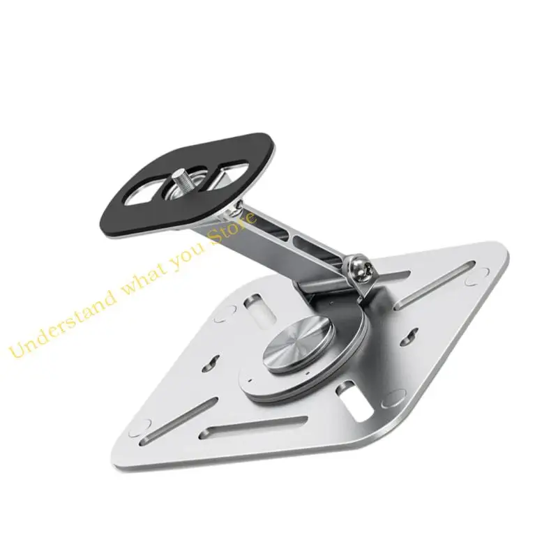 J60A Wall Ceiling Projector Mount Carbon Steel 3kg Load Capacity Projector Stand Foldable For Home Theater Setups
