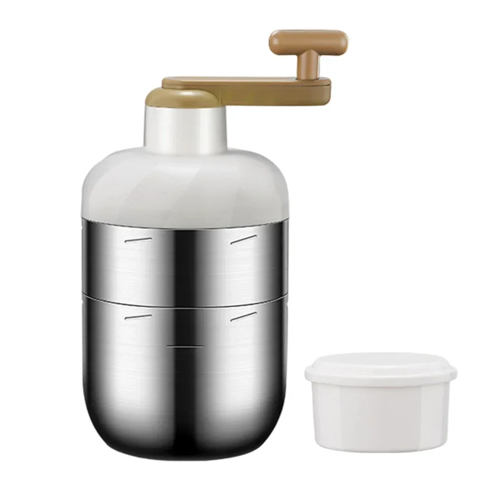 

Multifunctional Stainless Steel Hand Operated Shaved Ice Household Mein Crusher Manual DIY Sand Machine Kitchen Tool