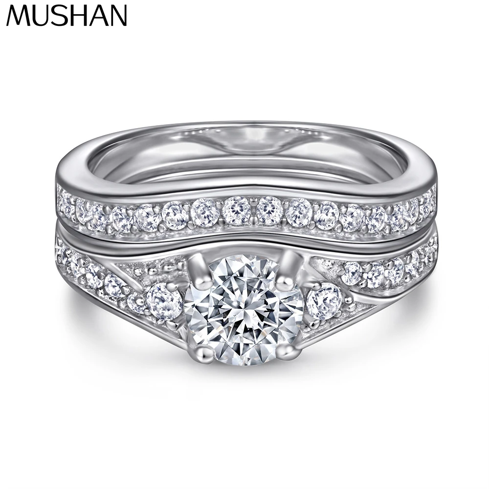 

Ювелирное кольцо MuShan класса люкс из стерлингового серебра 925 пробы с цирконом 7А, огранка «кушон», для повседневной носки, для жены, с покрытием из настоящего золота 18 карат, изысканное ювелирное украшение