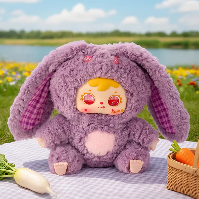 

Empty Three Little Hair Samuel Rabbit Big Family 500% Body Trendy Play Mystery Surprise Blind Box Doll Plush Big Doll Ornament