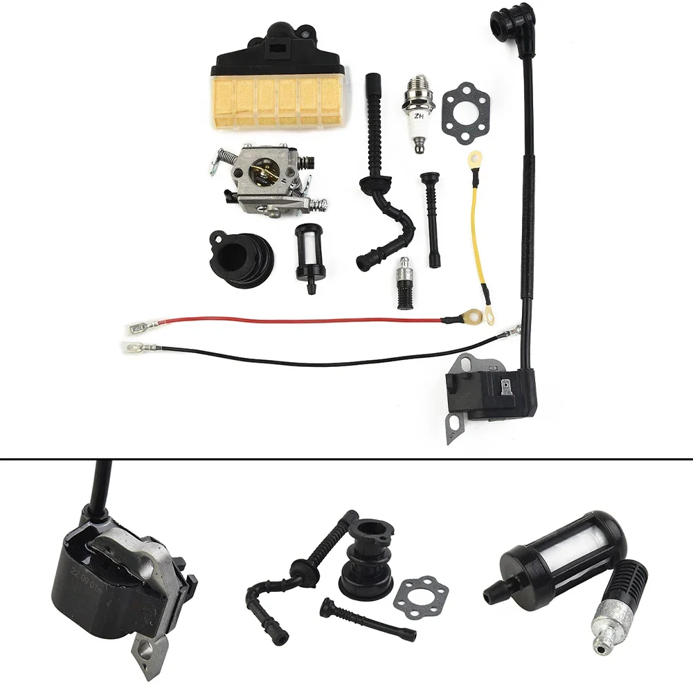 Brand New Carburettor Ignition Coil Spark Plug 11231200605 Accessories Attachment Kit MS210 MS25 MS250 Parts Power