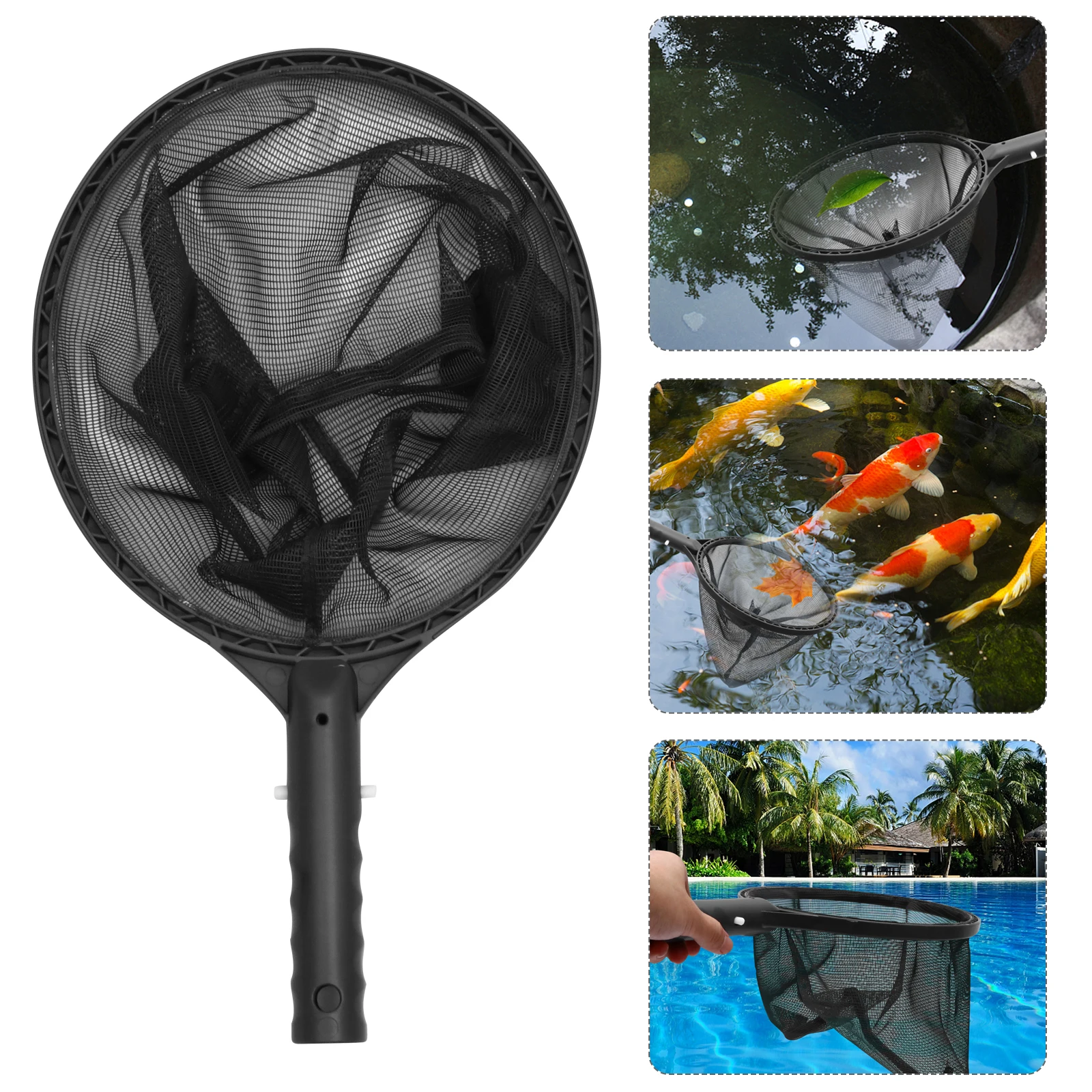

Plastic Swimming Pool Cleaning Skimming Net Fine Mesh Frame Suitable for Pond Aquarium Fish Tank Pool Leaf Rake Pool Skimmer Net
