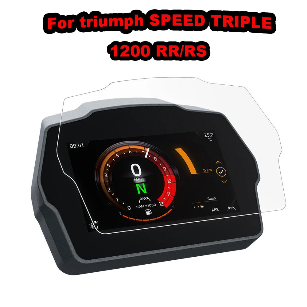 For Triumph SPEED TRIPLE 1200 RS/RR 2022-2023 Motorcycle Dashboard Speedometer Scratch Cluster Screen Protection Instrument Film