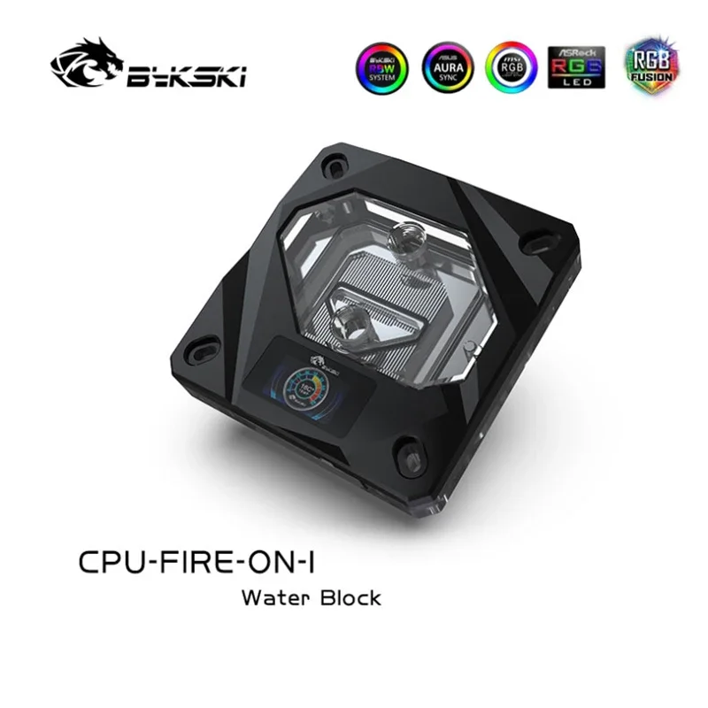 Bykski CPU Water Cooling Block,temperature Digital Display Intelligent Temperature Monitoring Cpu Block for INTEL LGA2011 X99