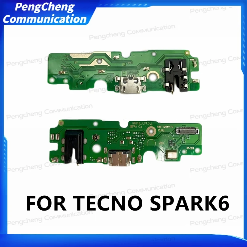 

10pcs For TECNO SPARK6 Charging board Charging flex Charger flex mobile phone Parts Flex Cable