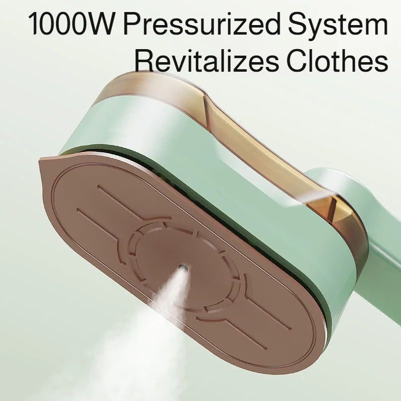 Foldable Handheld Garment Steamer Iron With 360° Swivel Rotating Handle Dry/Wet Dual Use Portable Steam Press For Clothes
