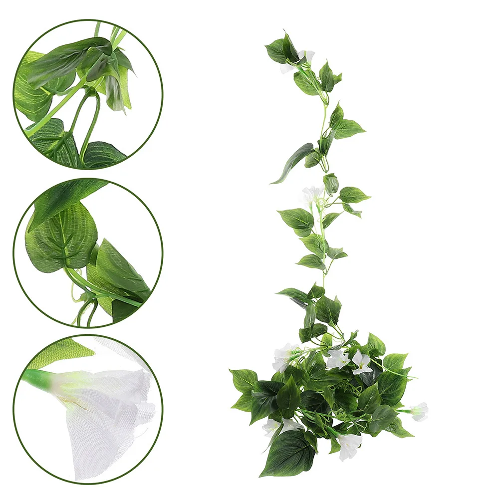 

2Pcs Artificial Flower Vine Garland Multi-Purpose Faux Flower Garland Lightweight Wedding Arch Wall Door Hanging Decoration