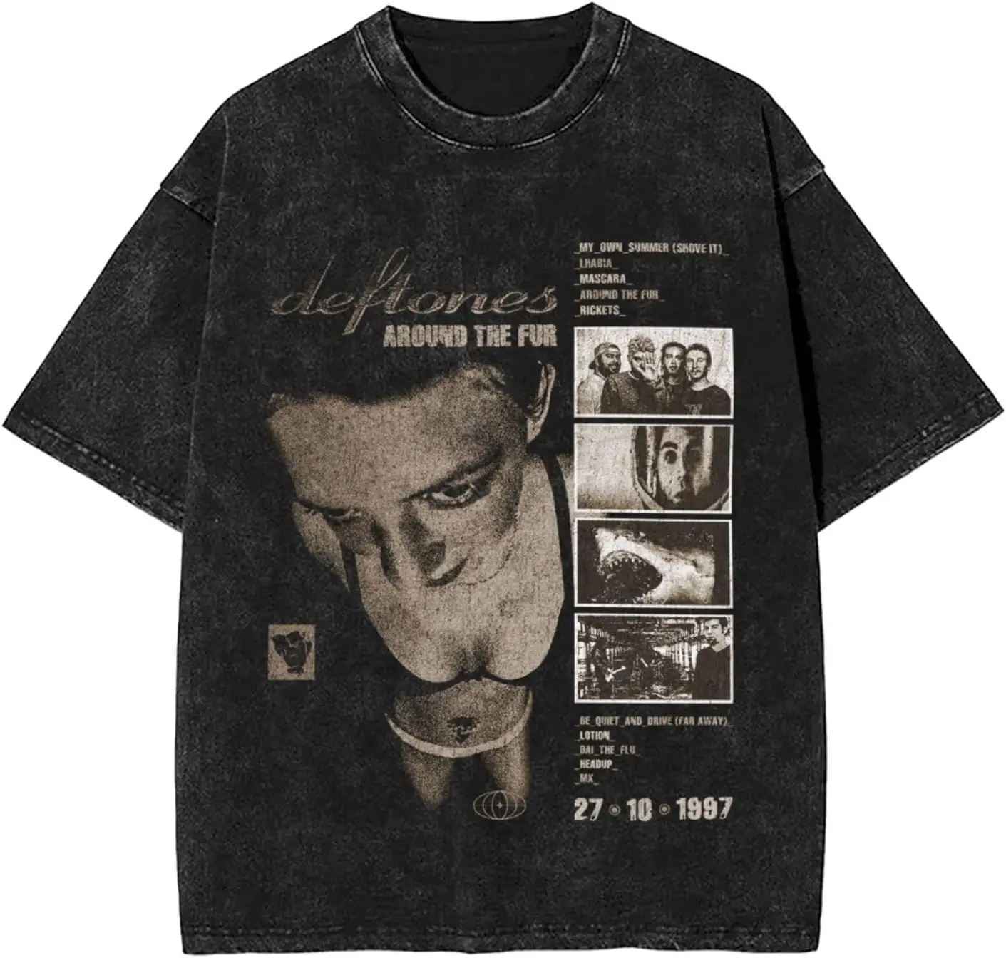 

Deftones Shirt Mens Womens Vintage Oversized T Shirt Summer Round Neck Short Sleeve Stylish Graphic Tees Tops Unisex T-Shirts