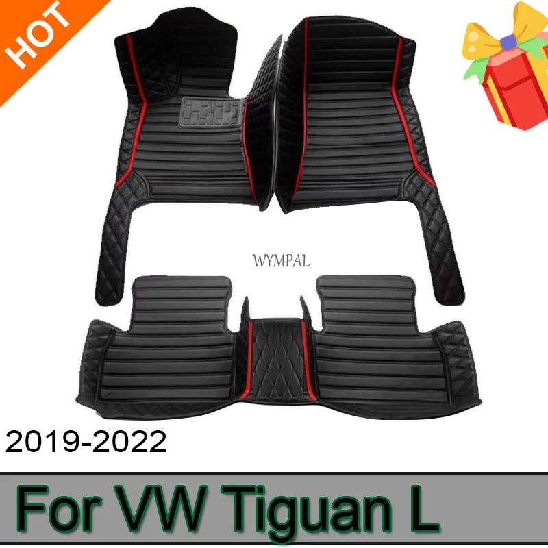 

Car Floor Mats For VW VW Tiguan L PHEV 2019 2020 2021 2022 Custom Foot Pads Automobile Carpet Cover Interior Accessories