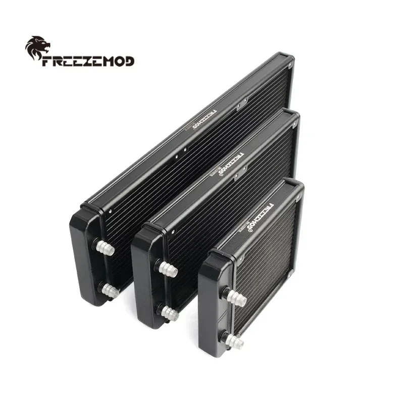 

FREEZEMOD Aluminum Radiator PC Water Cooling Heatsink 10mm pagoda interface 120mm 240mm 360mm For Computer LED Beauty Apparatus