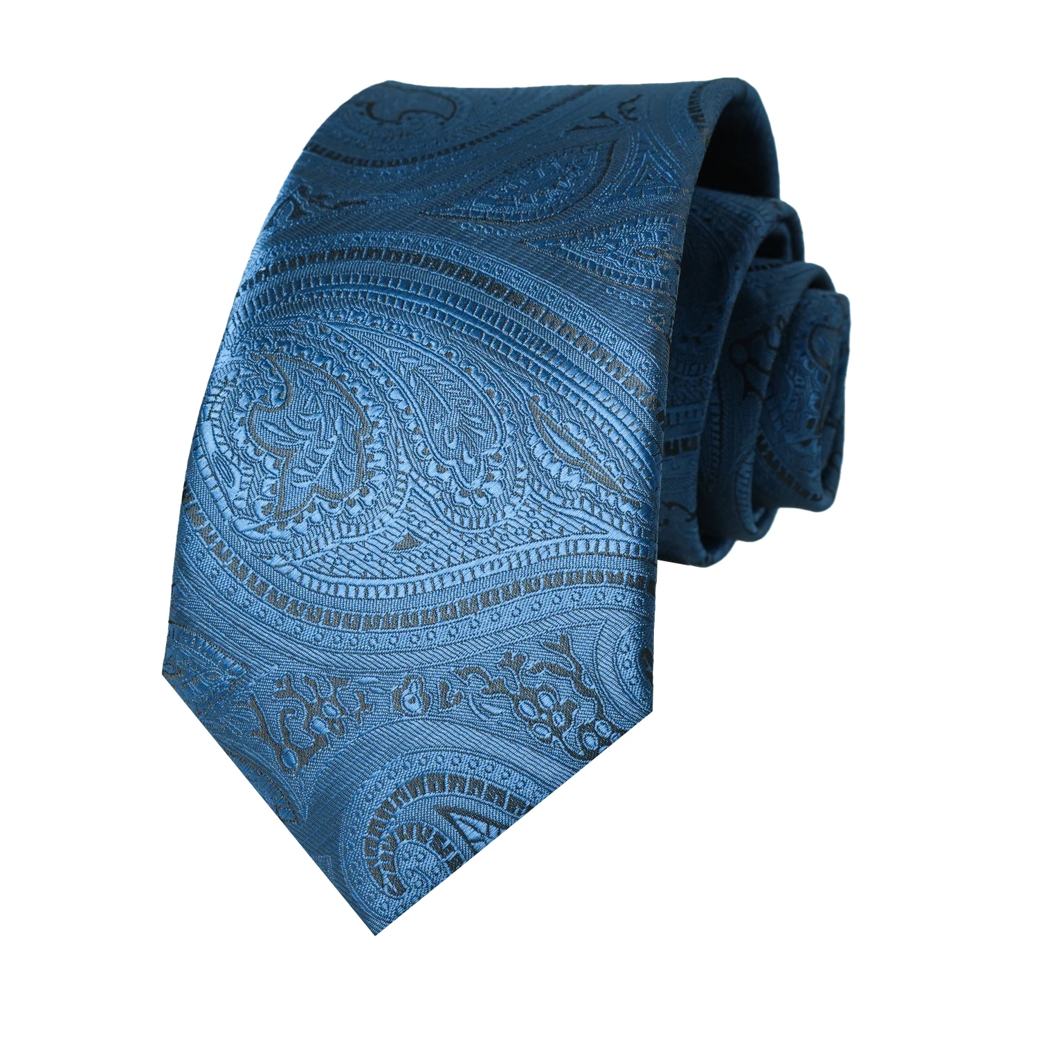 Herren Paisley Jacquard Krawatte Luxuriöse Polyester-Seidenkrawatte Klassische Formelle Business-Hochzeits-Party-Krawatte Modisches Anzug-Accessoire – Detail 11