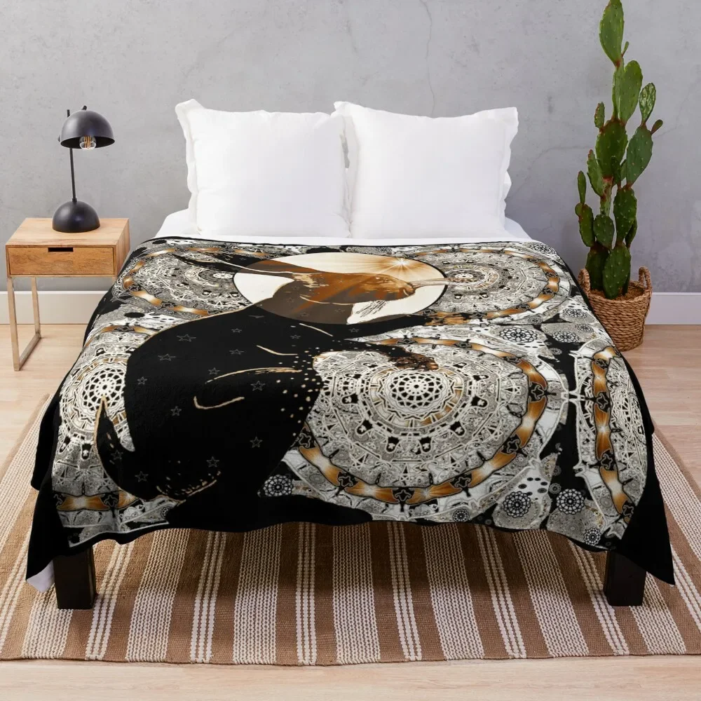 Nocturne Star Hare Throw Blanket Sofas Dorm Room Essentials Comforter Hair Blankets