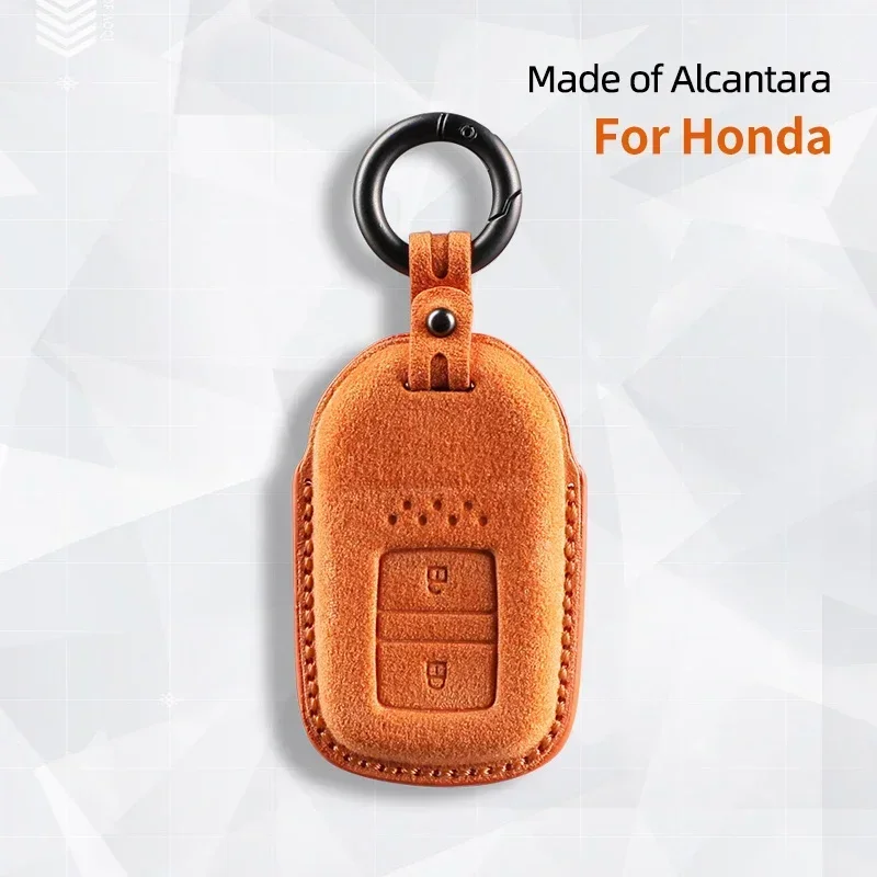 

For Honda Civic Accord Odyssey HRV CRV Fiber Fit City Freed Jazz XR-V Pilot Lucky Vezel Jade Accessories Car Key Cover