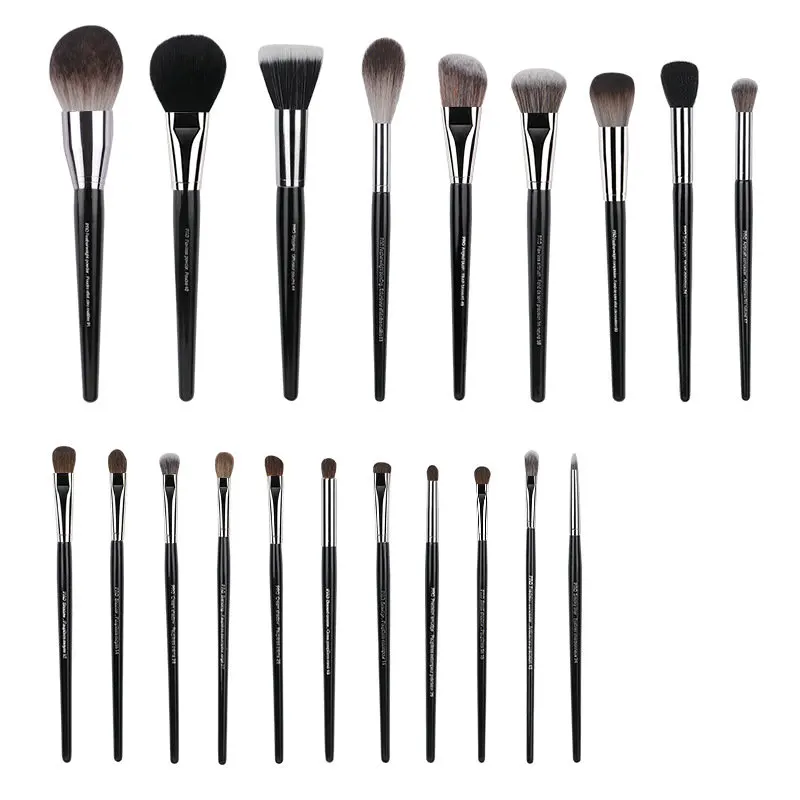 Animal Hair Makeup Brush Full Set Eye Shadow Brush Nose Shadow Brush Smudge Brush Concealer Brush Set Professional Makeup Tools