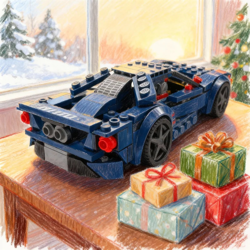 

288pcs MOC Forded GT Alt City Champions Model Building Blocks Toy Construction Christmas Gifts Idea Education Brick Kids