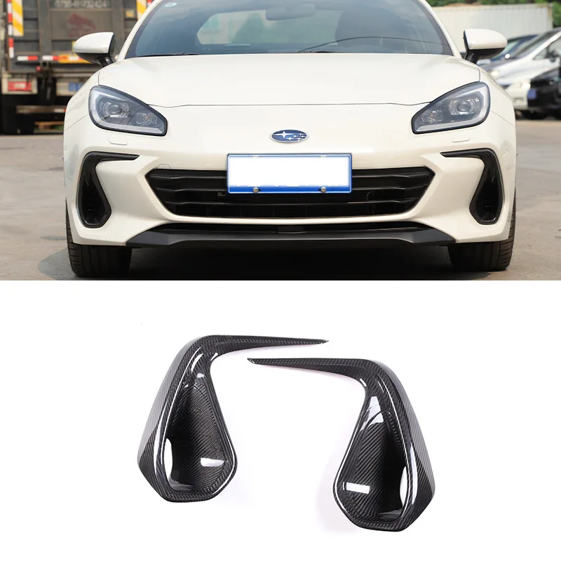 Fit for 22 Subaru BRZ front bumper side air vents, real carbon fiber 2-piece set   Material: High Quality-Carbon fiber