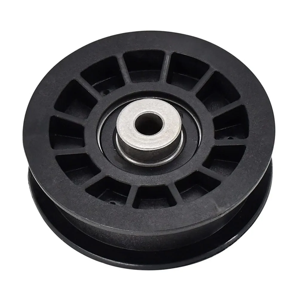 Black Flat Idler Pulley Easy Installation Enhanced Performance High Quality Material Smooth Reliable Performance