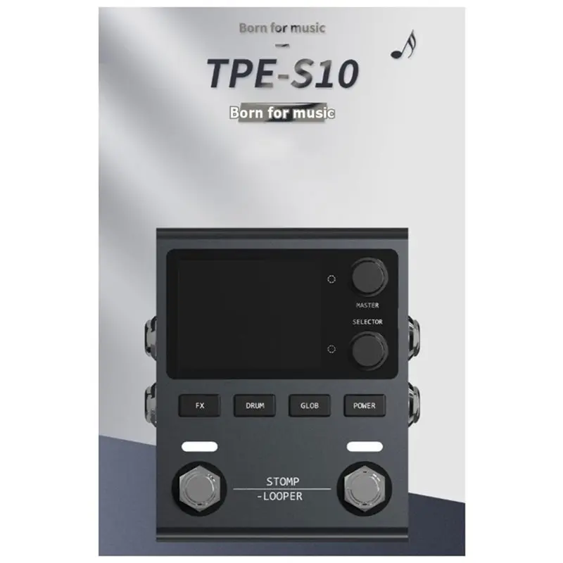ABKV-Guitar Effects Processor LIV TRA TPE-S10 Compact Guitar Multi-Effects Effect Chain Guitar Effects