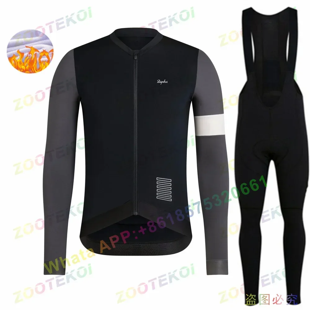 2021 POIPHOI Winter thermal fleece Bicycle Clothing suits Cycling Jersey Set Sport bike MTB riding clothing Bib Pants Warm sets