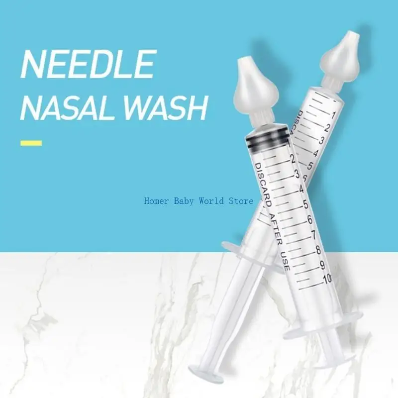 

B2QD Nasal Irrigator for Newborns Toddlers Safe Nose Cleaner 10ml Nasal