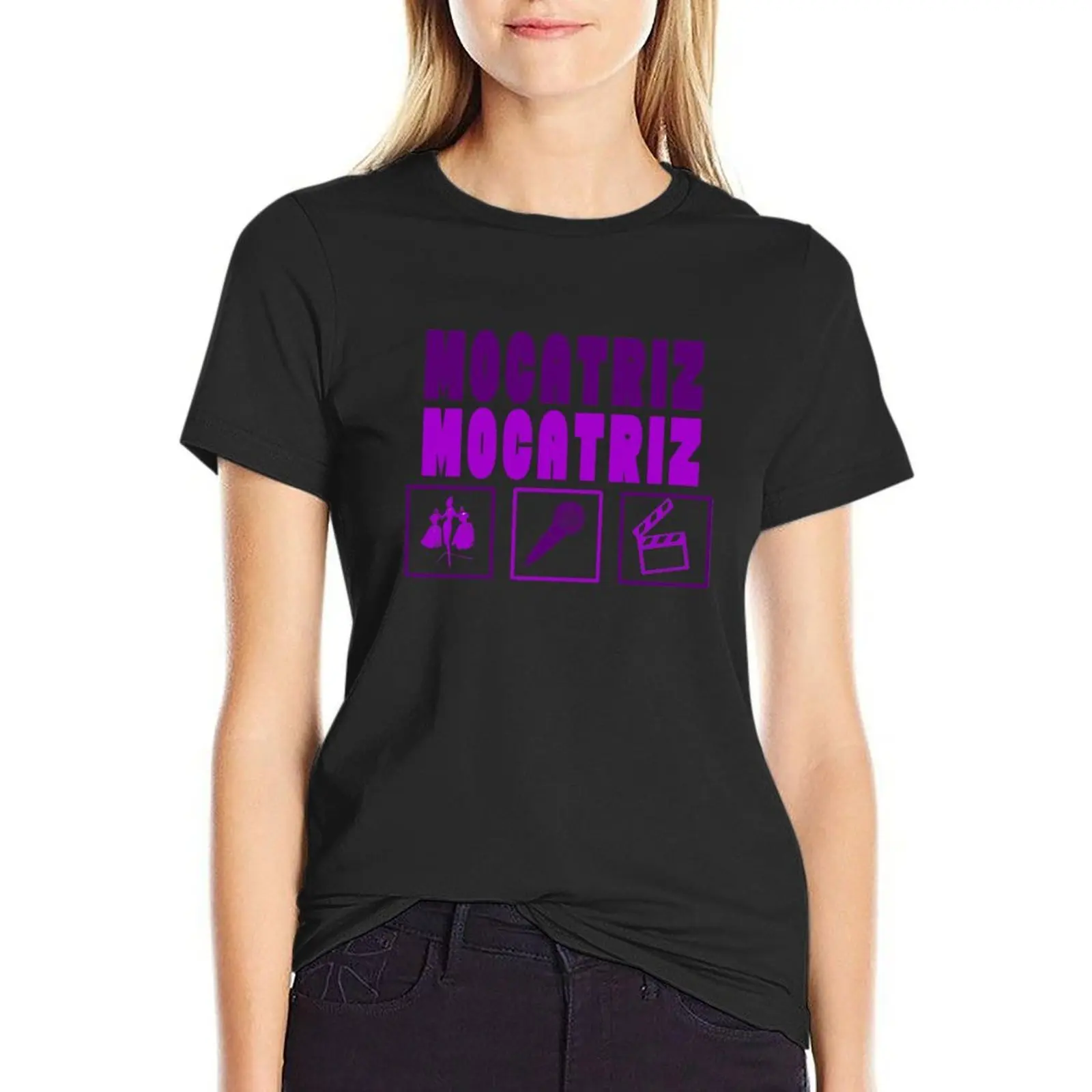 T-shirt Mocatriz pour femme, vêtements esthétiques, graphiques surdimensionnés