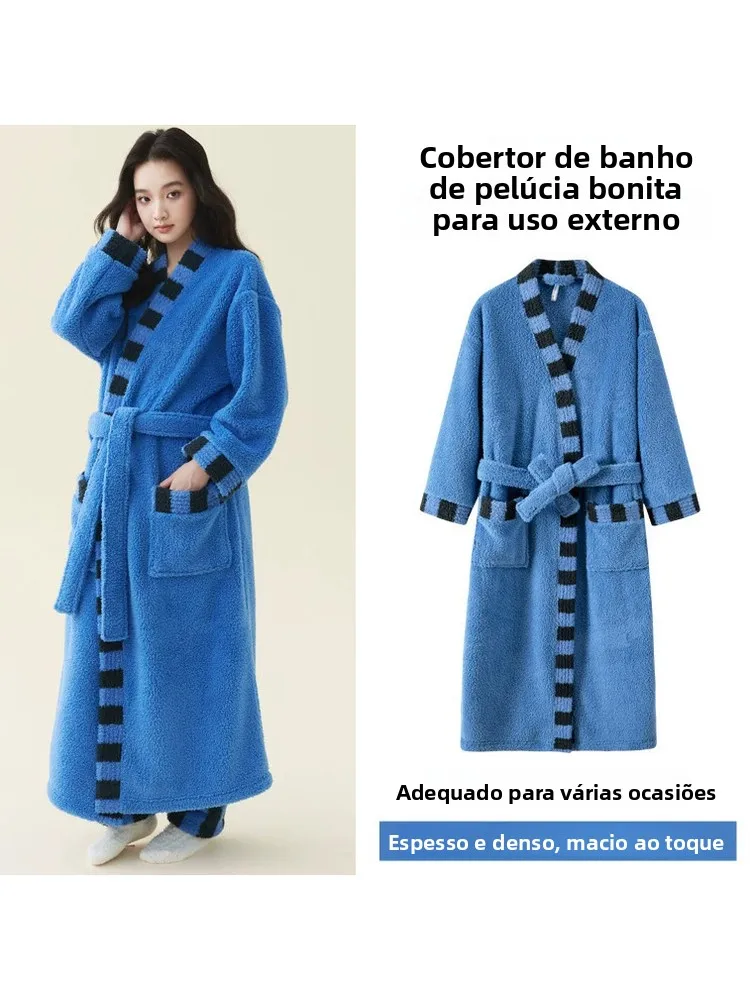 ropa-de-dormir-para-parejas-bata-larga-y-gruesa-de-franela-de-coral-bata-de-bano-a-rayas-para-mujer-ropa-de-invierno-para