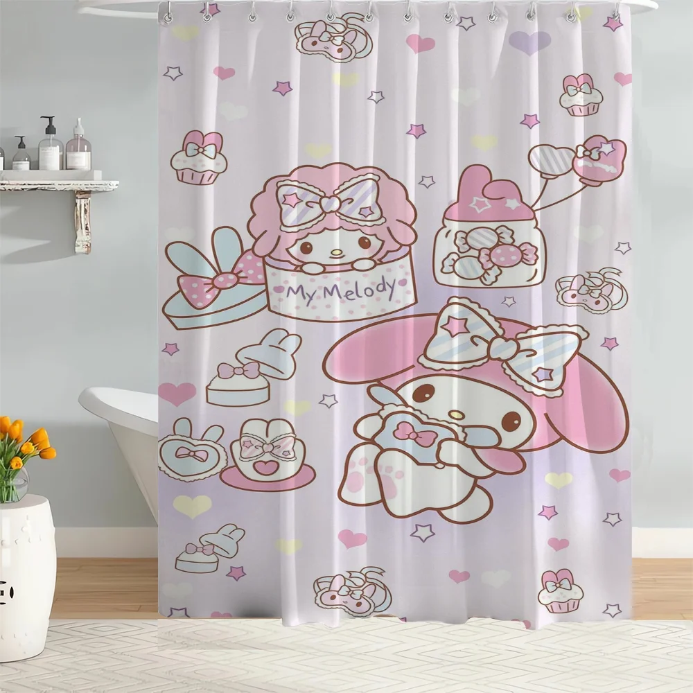 Home Bathroom Shower Curtain Tentacles Sanrio Curtains in the Bathroom Accessories Set Bath Sets Waterproof Fabric European