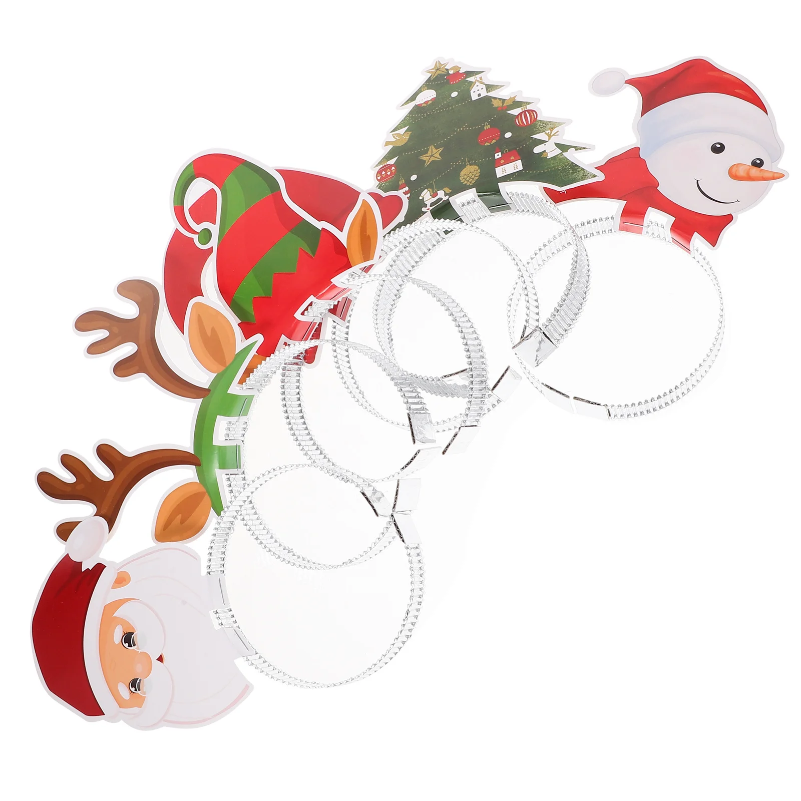 

6Pcs Christmas Headwear Festive Hair Decoration for Xmas Party Cosplay Event Stage Performance Unique Holiday Hairband Accessory