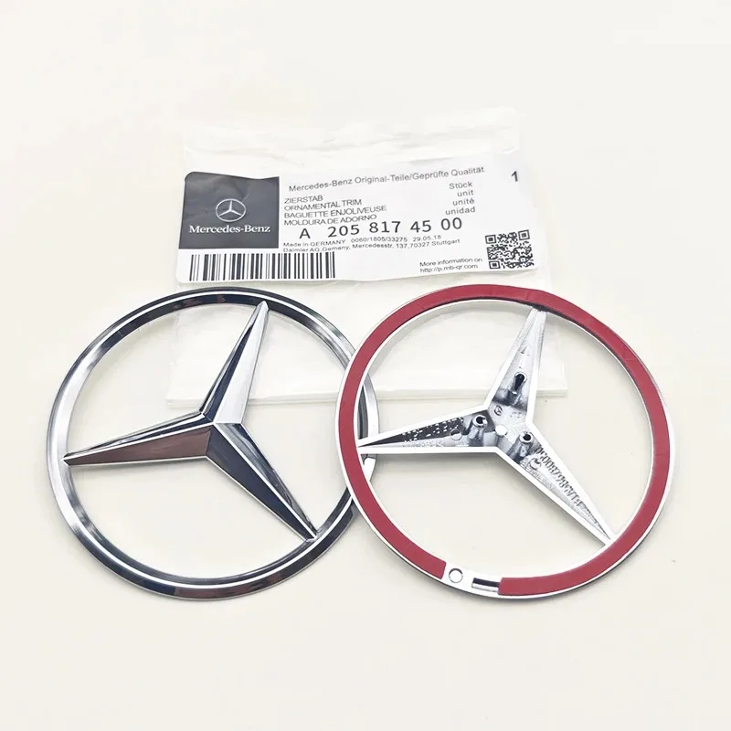 For Mercedes W203 W204 W205 W176 W177 X156 X253 W222 W223 W166 W167 W117 W164 W246 3D ABS Car Rear Emblem Star Logo Trunk Badge