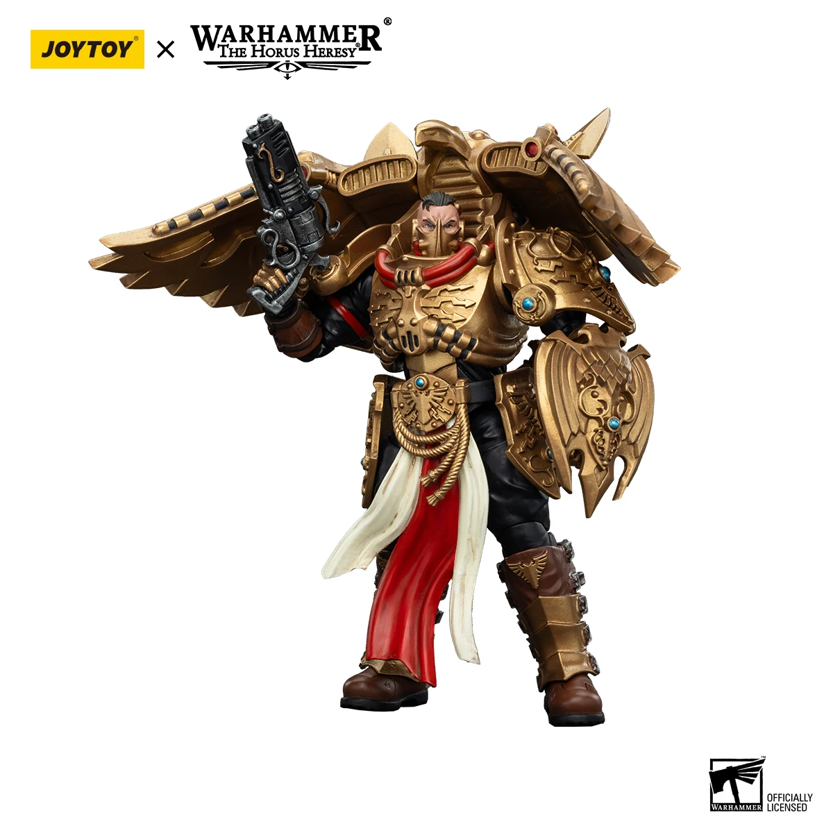 [W przedsprzedaż] JOYTOY 1/18 Warhammer 30K figurka Legio Custodes Custodian Venatari Squad 3 szt. Model zabawka prezent