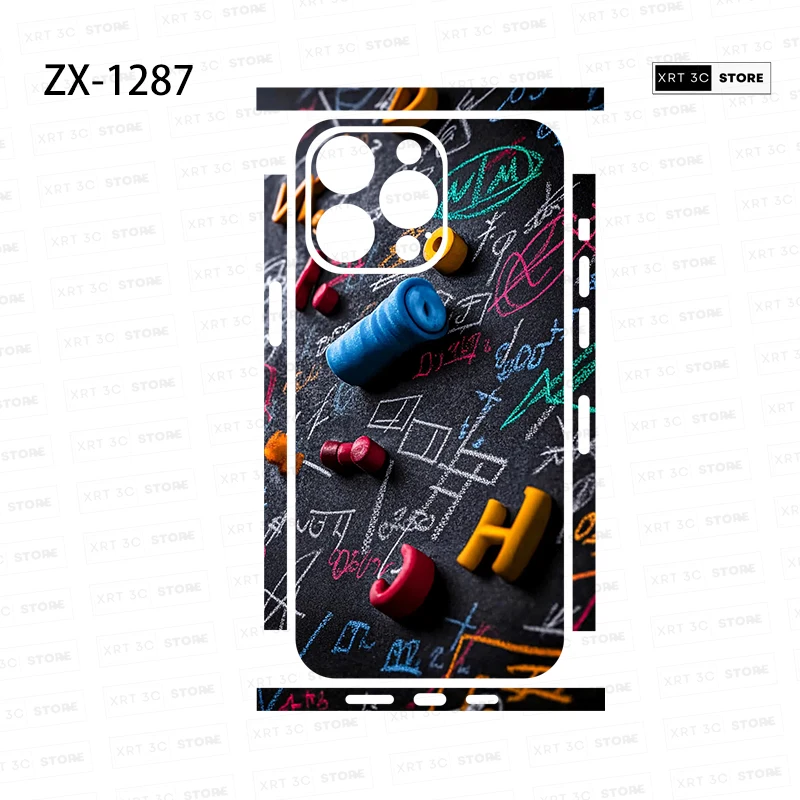 XRT Skin Sticker for iPhone16 15 Pro Max 14 13 17 Phone Sticker Back Film Side Frame Protector (Not Phone Case)