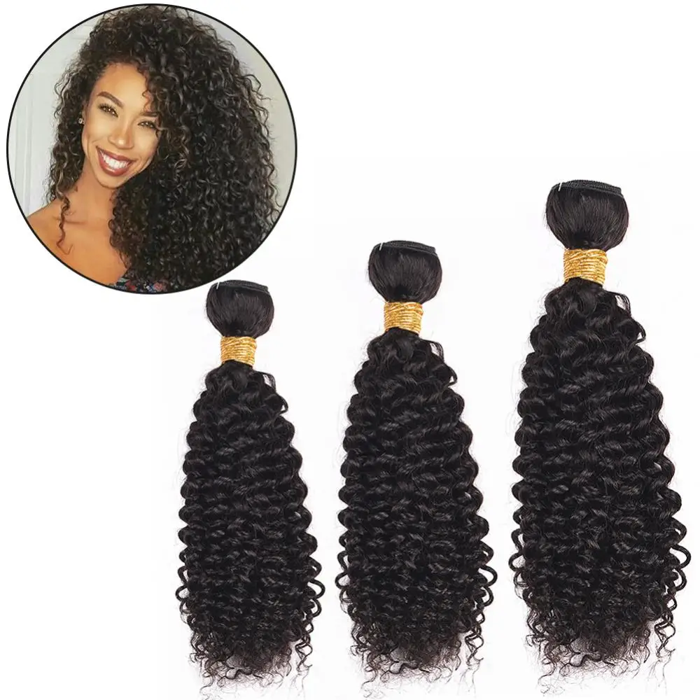 10/12/14 Inch Kinky Curly Realistic Human Hair Front Wig Hairpiece With Lace Closure Brazilian Small Spirals Curly Bundles Kinky