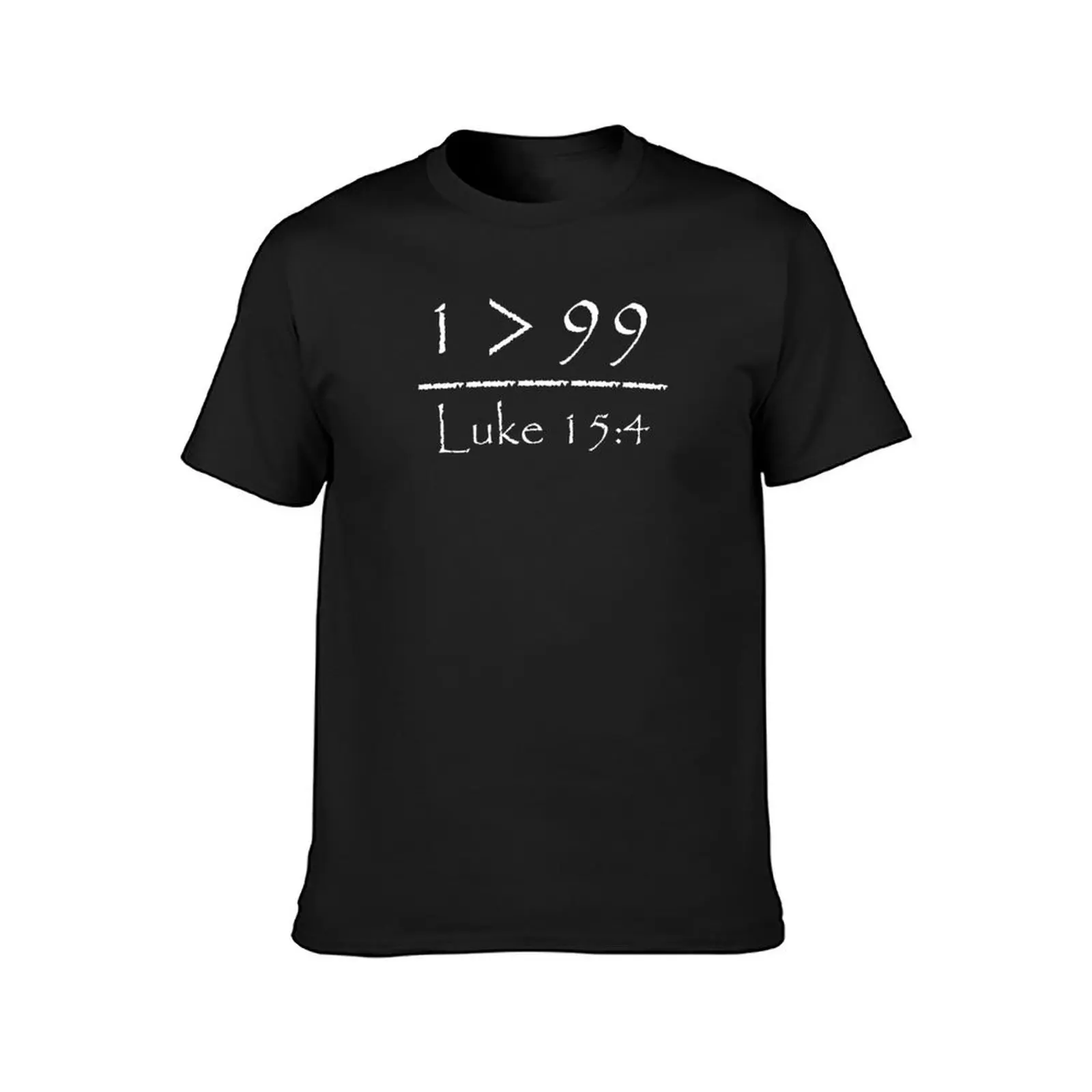 Luke 15 4 parable of the lost sheep - 1 lost sheep is important over 99 sheep - white T-Shirt anime blanks tshirts for men