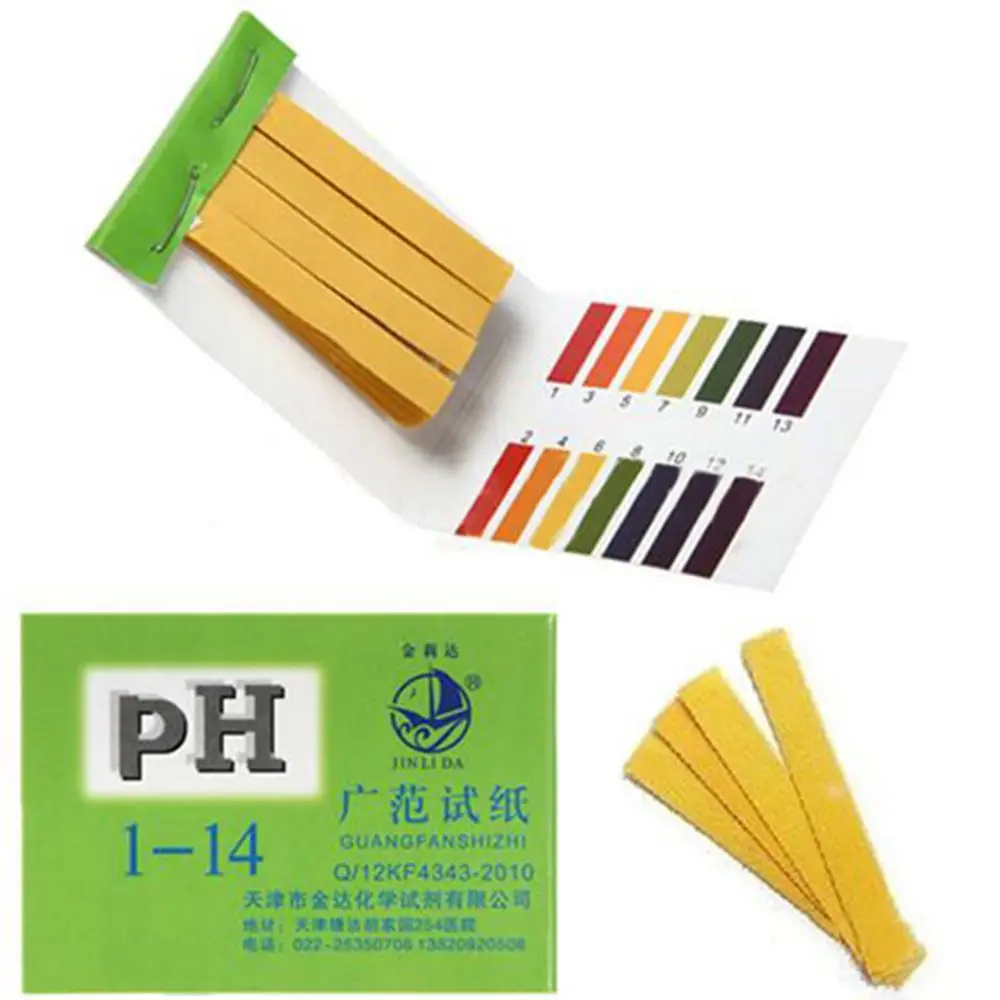 Alkaline Strips 160 Strips Water Test Strips PH Paper Color-coded Litmus Tester For Laboratory Testing Garden Care