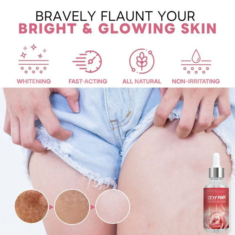 美白ダークスポットボディセラムピンクセクシーウィメンズエッセンスリップ乳輪デリケートゾーン用メラニン除去スキンケア