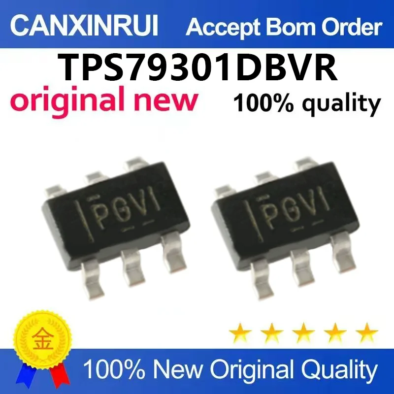 （5pcs-100pcs)Original genuine TPS79301DBVR SOT-23-6 200mA single output low voltage drop linear regulator