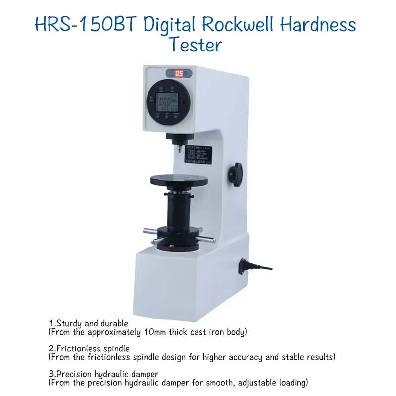

High Stroke Digital Hardness Tester HRS-150BT 0.1HR Auto Load Touch Screen Printer for Lab QC