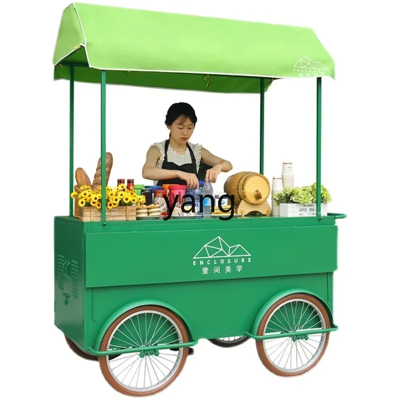 

Lhh night market stall trolley bazaar gourmet mobile trolley mobile stall truck