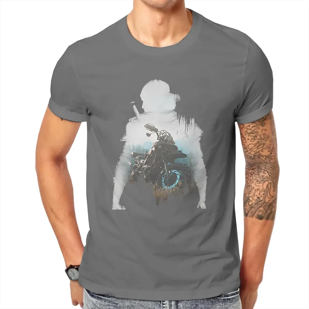 Days Gone Deacon Horror Game Creative TShirt for Men St Round Collar Basic John T Shirt Hip Hop Birthday Gifts OutdoorWear