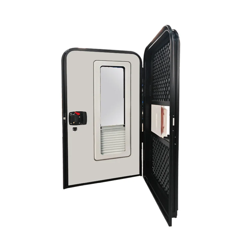 

Custom 550*900mm Truck Camper Trailer Door With Sun Blind and Inner Screen Door Custom Sizes