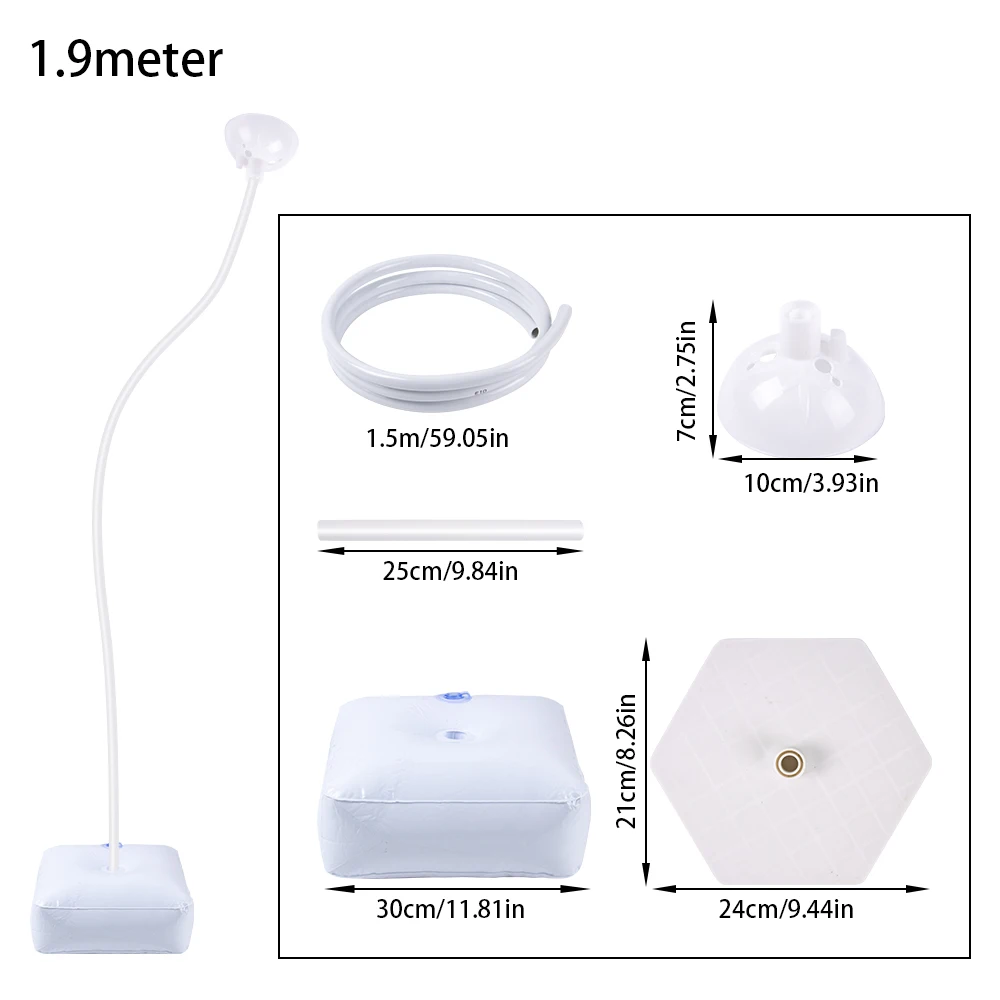 Supporto per colonna per palloncini con base flessibile, kit di fondale con struttura ad arco per mezzo palloncino, per matrimoni, feste di