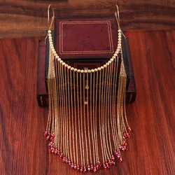 Facial Tassel Mask Women's Chain Cosplay Bridal Exquisite Face Covering Mask Party Jewelry Decoration Hair Facial Chain