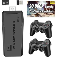 Consola de juegos retro inalámbrica, palo de juego retro 23 emuladores más de 20.000 juegos 4k Hdmi 4GHz controlador inalámbrico videojuegos para