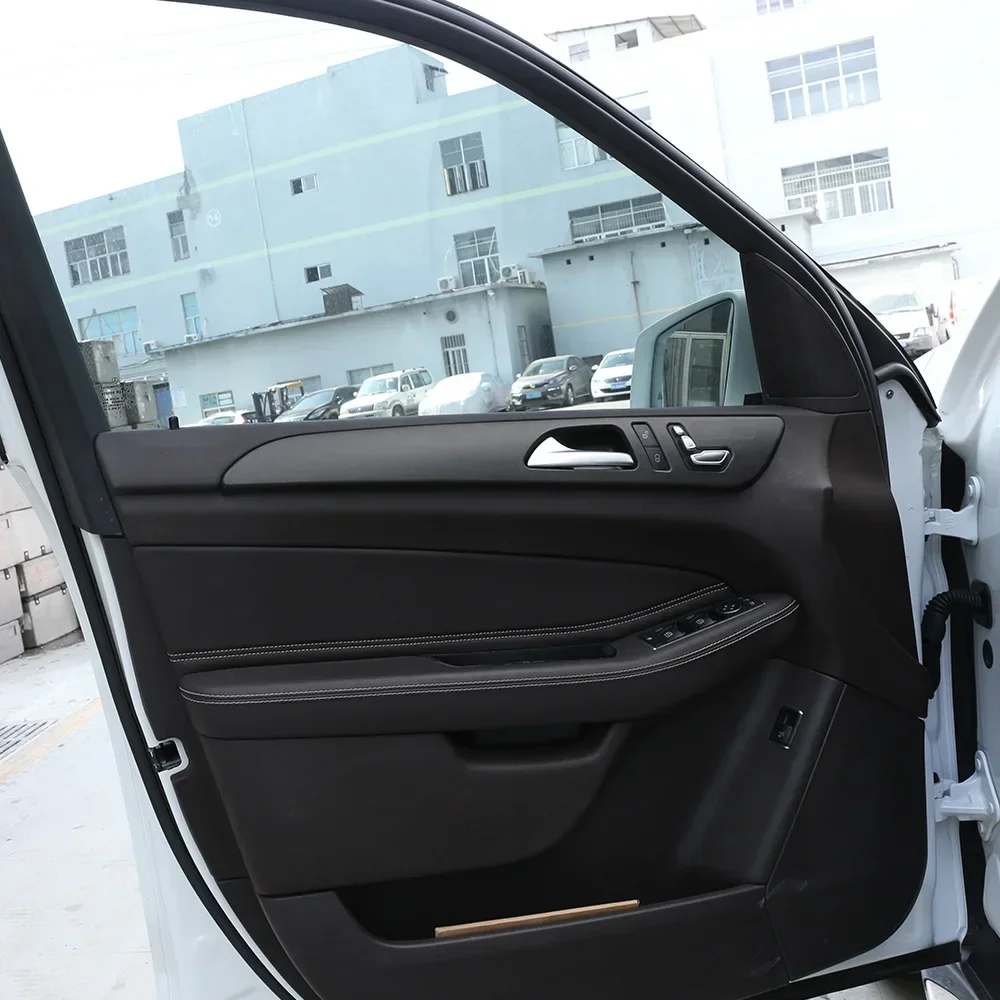 For Mercedes benz ML GLE GL Class GLS320 400 2012-2019 Car ABS Black Interior Door Decoration Panel Cover Trim Accessories