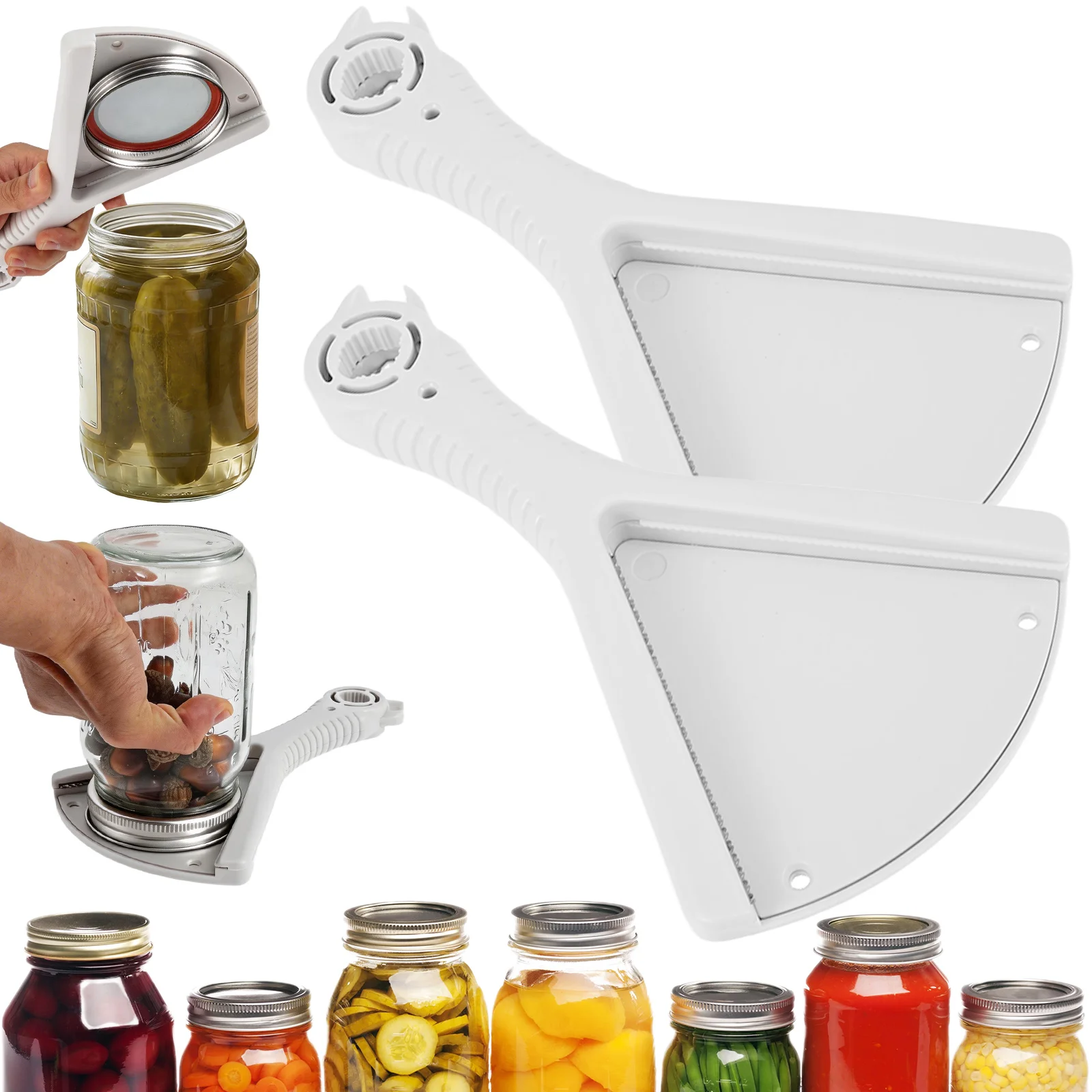 1 Pc Easy Grip Jar Opener Universal Cabinet Lid Opener Multi-purpose Effortless Bottle Lid Openers for Bar Kitchen Accessories
