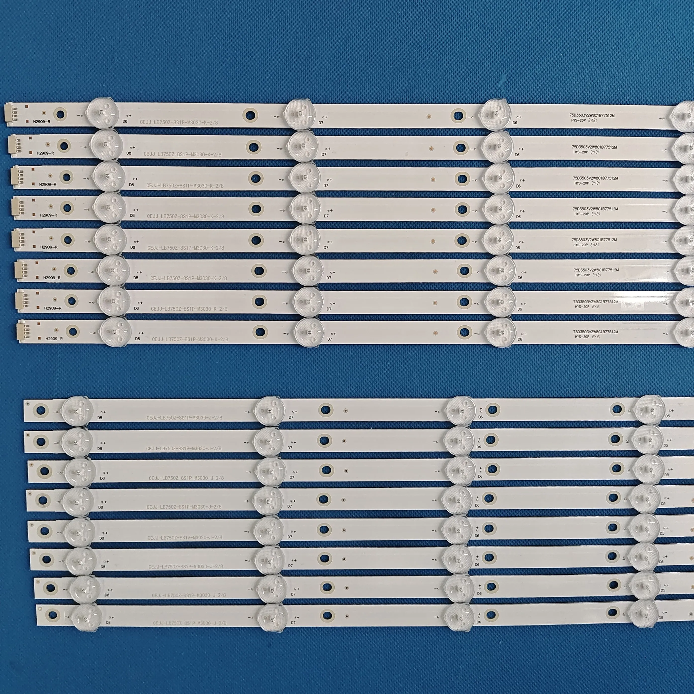 LED شريط إضاءة خلفي ل LB GM3030 GJPHP758X16PC29 L T 75PC70 CEJJ LB750Z 8S1P M3030 K 2 J 1 75PUS7354/12 75PUS7805 75PUT7354/56